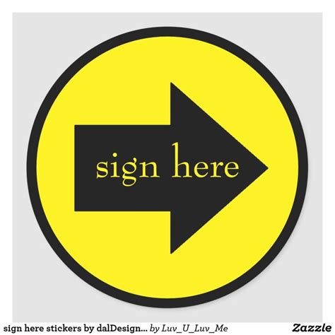 Sign Here Stickers By Daldesignnz Zazzle Stickers Sport Team Logos