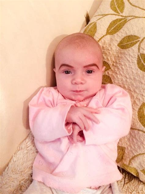 Mum Hilariously Draws Eyebrows On Her Baby