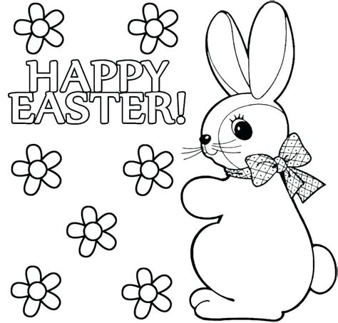 Easter Coloring Pages Bunny At Free Printable