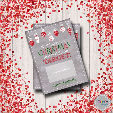 Kalan vazquez is raising funds for your art card sleeves: Target Christmas Gift Card Printable - XMAS006 - holiday, gift card, teacher, stude… | Christmas ...
