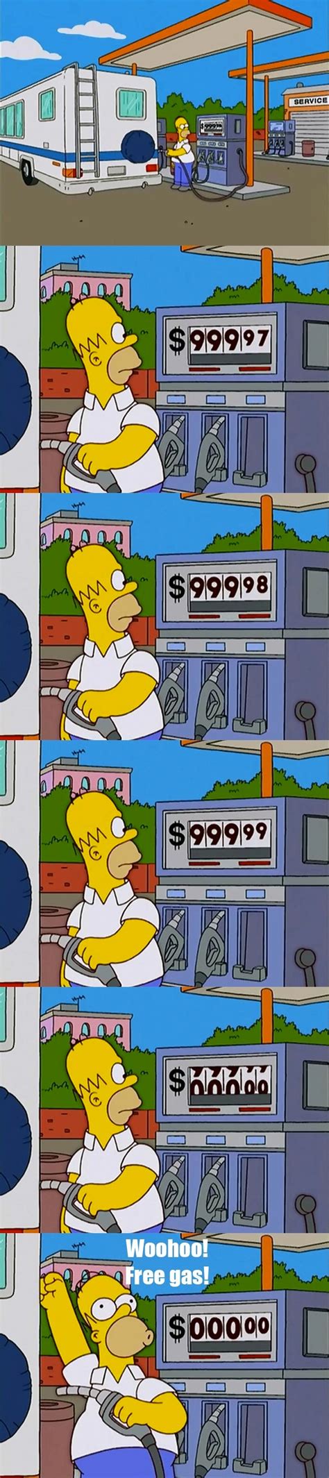 If the users wait too much for it to load without knowing the content is still loading. Homer wins the (gas) lottery: Not having to pay. | Humor ...
