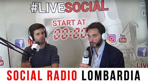 Intervista Live Social Radio Lombardia Youtube