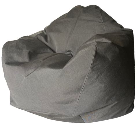 Sunbrella Outdoor Bean Bag In Charcoal Tweed