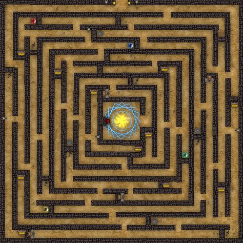 Minotaur S Labyrinth By Ricsnodgrass Fantasy Map Tabl