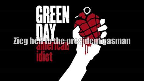 Green Day Holiday Clean Lyrics Youtube