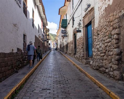 City Streets Of Cusco Editorial Stock Image Image Of Destination