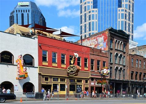 Street Scene In Downtown Nashville The Capital City Of Tennessee