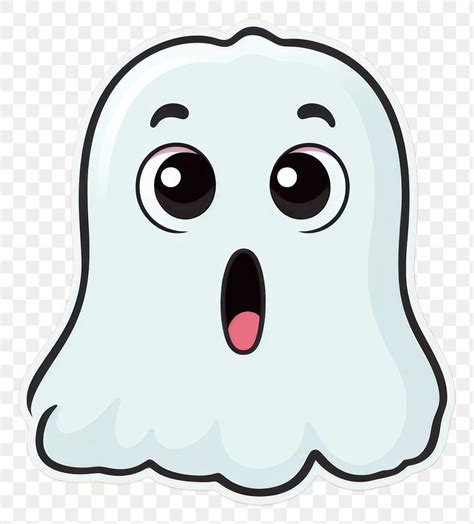 Png Shocked Ghost Sticker Anthropomorphic Free Png Rawpixel