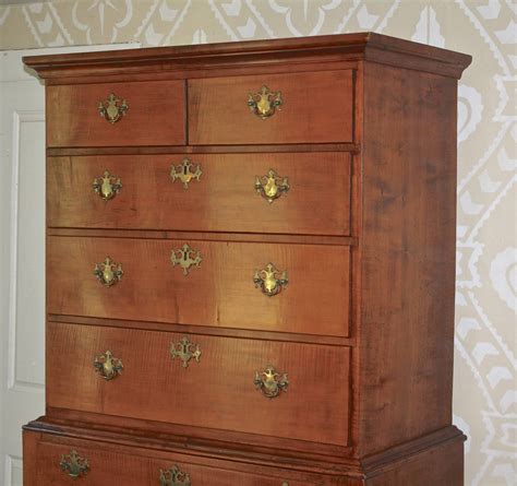 Newport Queen Anne Tiger Maple Highboy Christopher Townsend Shop At