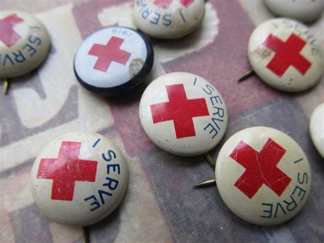 1 Vintage Red Cross Pin By Caityashbadashery On Etsy