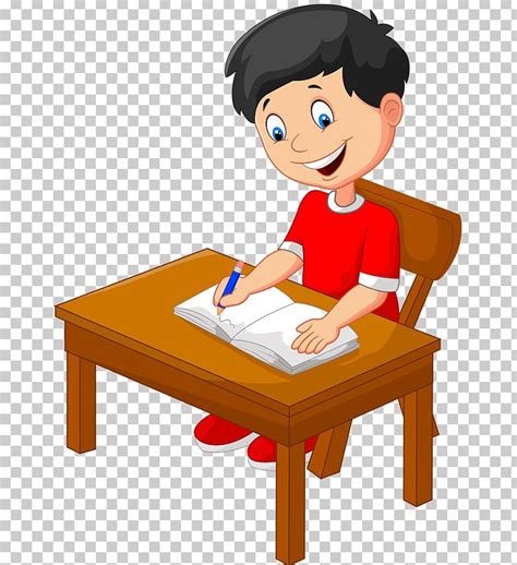 Cartoon Stock Photography Writing Illustration Png Clipart Boy Chair