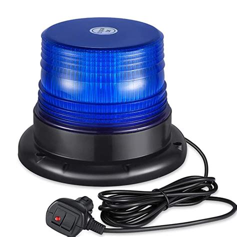 Buy At Haihan 12v 24v Magnetic Rooftop Flashing Warning Blue Led
