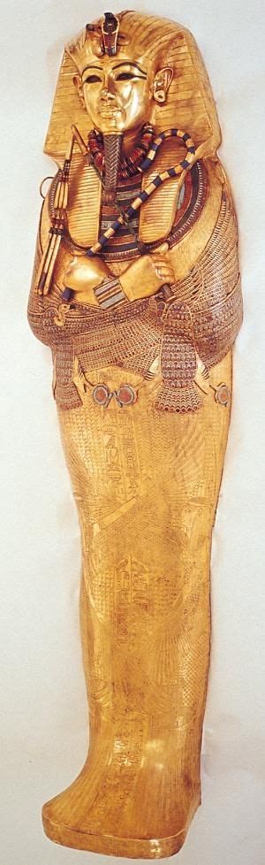 Innermost Coffin Of Tutankhamen From His Tomb At Thebes Egypt
