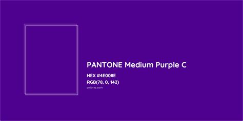 About Pantone Medium Purple C Color Color Codes Similar Colors And