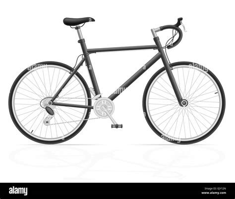 Road Bike With Gear Shifting Illustration Isolated On White Background