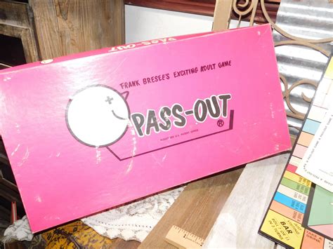 Pass Out Game 1971 Drinking Game Party Game Vintage Board Etsy Vintage Board Games Drinking