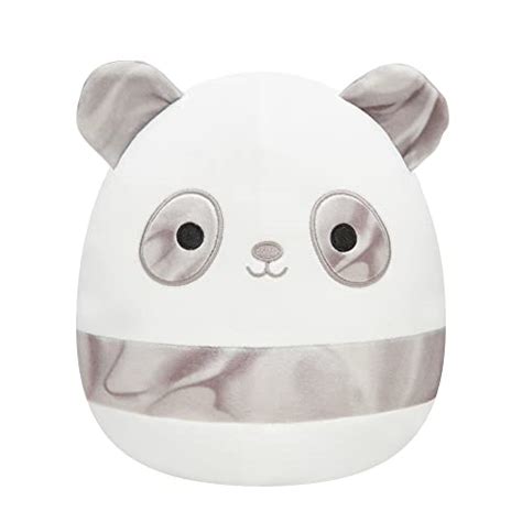 Squishmallows Kellytoy Official 8 Inch Rolland The Gray Marbled Panda