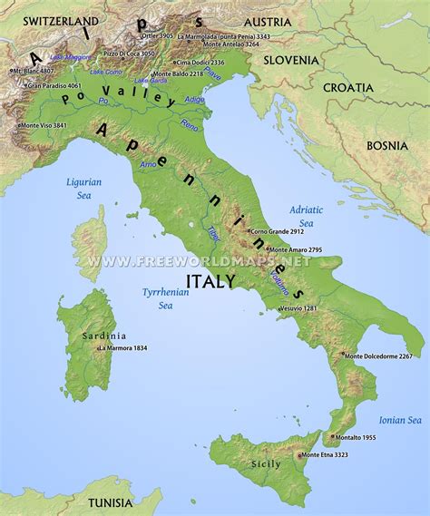 Contracts have been approved to lead the development of six new satellite systems, including one to. Italy Physical Map | Italy map, Physical map, Italy
