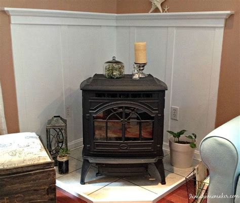 The electric (plugin) fireplace i ordered is a 50 inch, insert. How To Make A Pellet Stove Mantle | Pellet stove, Mantle ...