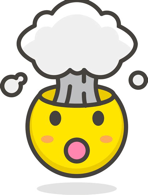 Download File Exploding Head Png Exploding Emoticon Exploding Head Clipart Png Download Pikpng