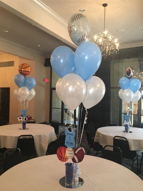 Baby Boy Shower Themes Sports Baseball Center Pieces 25 Ideas With