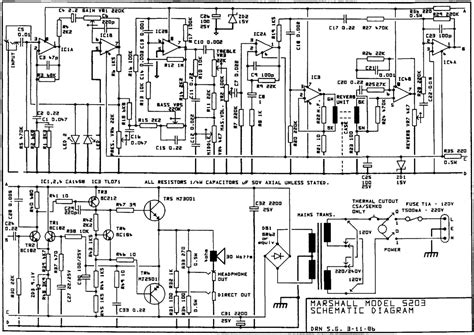 Free Audio Service Manuals Free Download Marshall 5203 Schematic