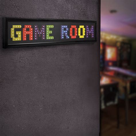 Led Light Up Game Room Framed Marquee Sign Pier1 Imports