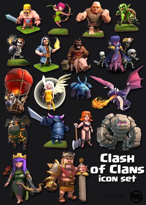 Coc Icons By Niqueology On Deviantart