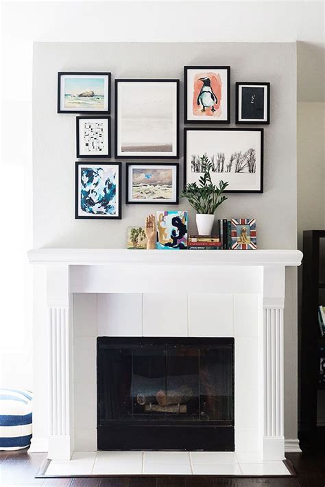 The modern wall above fireplace combine heating and decorative needs. Overlooked Places to Display Your Art | Find art for your ...