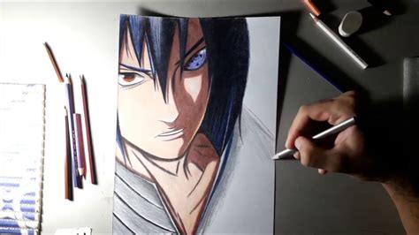 Desenhando Uchiha Sasuke Speed Drawing Youtube
