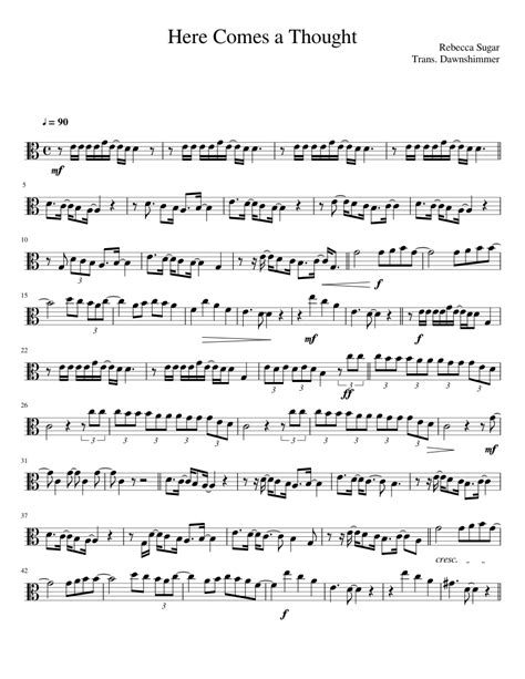 Sheet Music Made By Dawnshimmer2 For Viola Viola Sheet Music Sheet Music Viola Music