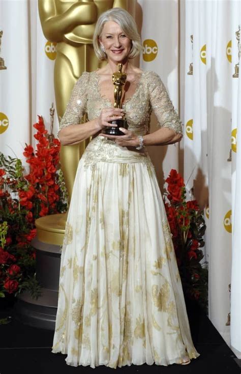 The Wonderful Helen Mirren Won The Academy Award For Best Actress In Oscar Outfits