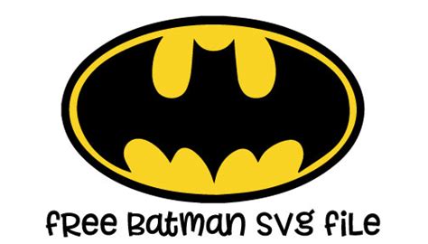 Free Batman SVG File - www.my-designs4you.com