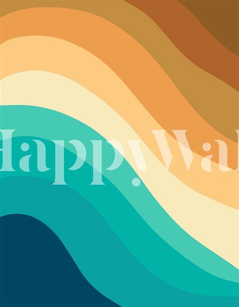 Retro Summer Wave 2 Wallpaper Happywall