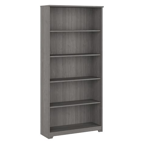 Bush Furniture Cabot Tall 66h 5 Shelf Bookcase With Adjustable Shelves