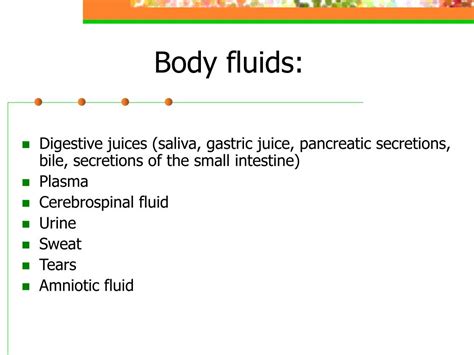Ppt Composition Of The Body Fluids Powerpoint Presentation Free