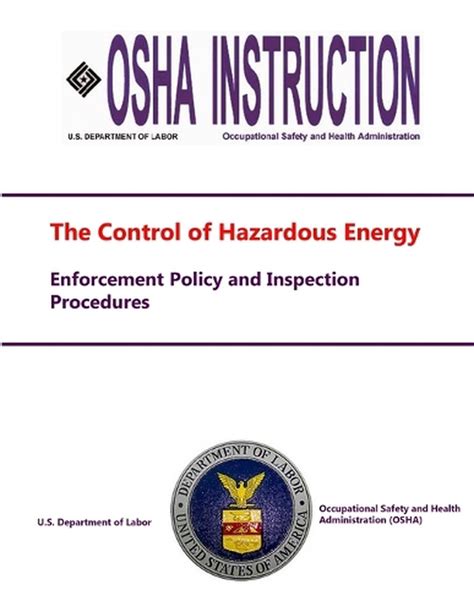 The Control Of Hazardous Energy Enforcement Policy And Inspection