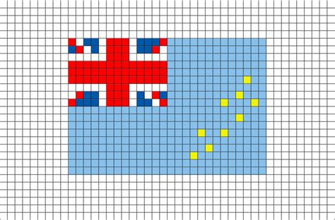 Flag Of Tuvalu Pixel Art Pixel Art Grid Pixel Art Templates Pixel Art