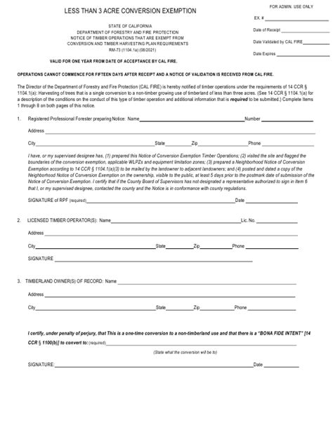 Form Rm 73 Fill Out Sign Online And Download Fillable Pdf