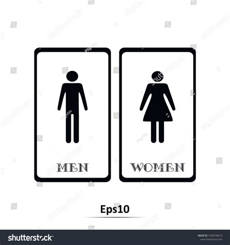 Restroom Toilet Icon Male Female Wc Shutterstock