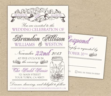 Free Printable Wedding Invitation Templates | e ...