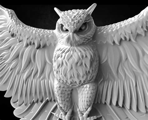 3d Stl Model Owl For Cnc All Of Need For 3d Stl Model Files