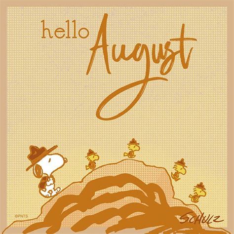 Peanuts On Twitter Snoopy Snoopy Pictures Hello August