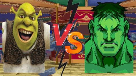 Hm795 Batalla Mugen 109 Shrek Vs Hulk Youtube