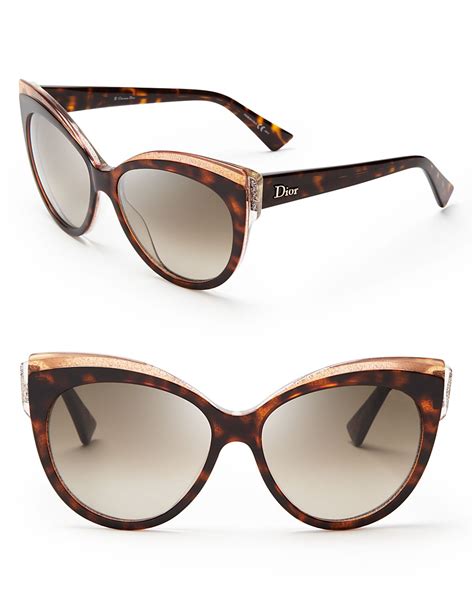 Dior Brown Glisten Cat Eye Sunglasses Cat Eye Sunglasses Sunglasses Dior