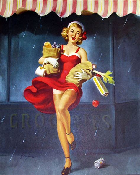 ilustrações vintage de Pin Ups para entrar no clima do Natal