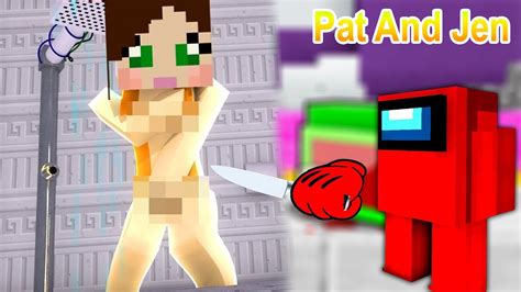 Pat And Jen Minecraft Among Us Funny Compilation By Scooby Craft To Be