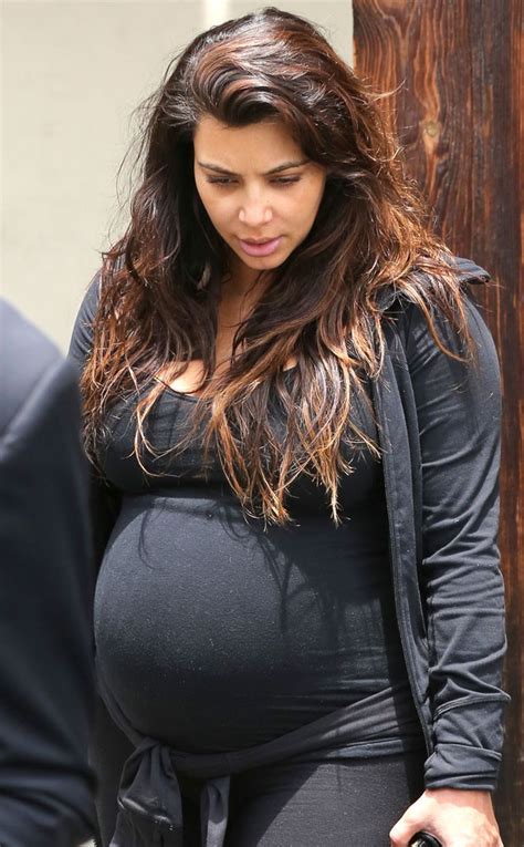 Fresh Face From Kim Kardashians Baby Bump Pics E News