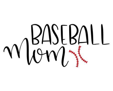 Baseball mom png thread vector drawing. Free SVG cut files | Lovesvg.com