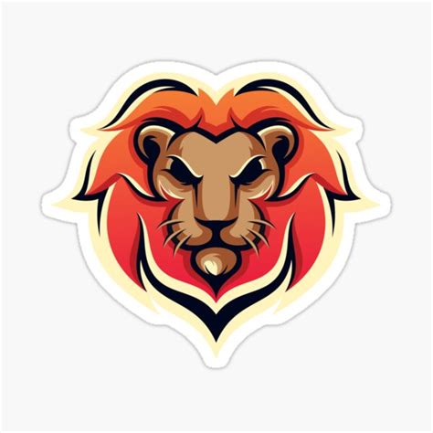 Lion Logo Indian Lion Sticker For Sale By Konu2back Redbubble
